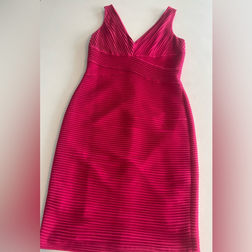 Calvin Klein Sleeveless Striped Pink Dress